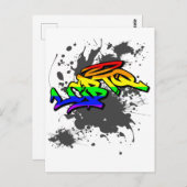 LGBTQ Graffiti | LGBTQ+ Pride Postkarte ポストカード (正面/裏面)