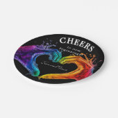 🌈LGBTQ Heart of Pride wedding ペーパープレート (アングル)