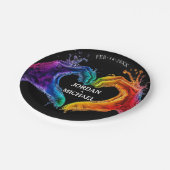 🌈LGBTQ Heart of Pride wedding ペーパープレート (アングル)