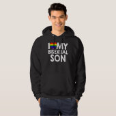 Lgbtq I Love My Bisexual Son パーカ (正面フル)