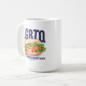 LGBTQ LET'S GET BANH MI TONIGHT QUEEN コーヒーマグカップ (正面左)