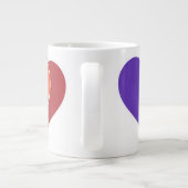 LGBTQ+ LGBTQゲイプライド平等トランスジェンダー ジャンボコーヒーマグカップ (裏面)
