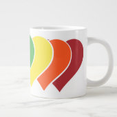 LGBTQ+ LGBTQゲイプライド平等トランスジェンダー ジャンボコーヒーマグカップ (右)
