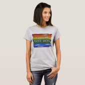 LGBTQ love and equality Rainbow I Love MyゲイSon Tシャツ (正面フル)