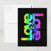 LGBTQ Love is Love ポストカード (正面/裏面)