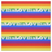 LGBTQ LOVE is LOVE Rainbow ファブリック (見本)