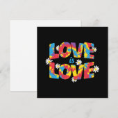 LGBTQ - Love Is Love - Rainbow Color (正面/裏面)