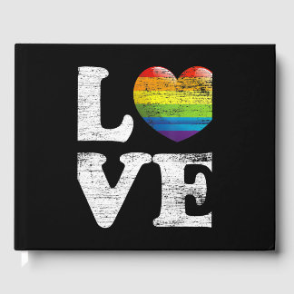 lgbtq love rainbow flagプライド月バレンタインデー ゲストブック