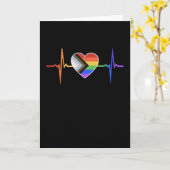 LGBTQ Month Flag Transgender Love Matching カード (黄色い花)