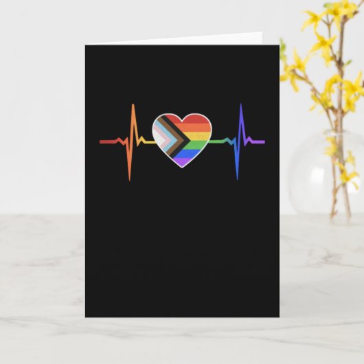 LGBTQ Month Flag Transgender Love Matching カード (黄色い花)