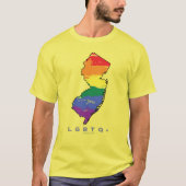 LGBTQ+ NJ 誇りを持った Tシャツ (正面)