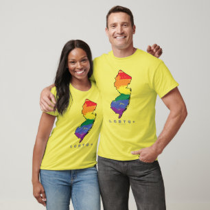 LGBTQ+ NJ 誇りを持った Tシャツ