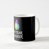LGBTQ - No Tear I'm同性愛者- CSDプライド コーヒーマグカップ (正面右)