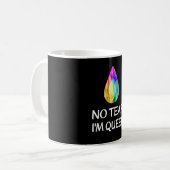 LGBTQ - No Tear I'm同性愛者- CSDプライド コーヒーマグカップ (正面左)