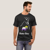 LGBTQ NonBinary Mama Bear LGBT NonBinary Pride Enb Tシャツ (正面フル)