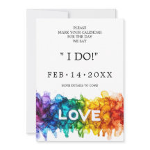 🌈 🐦 LGBTQ Painted With Love wedding 