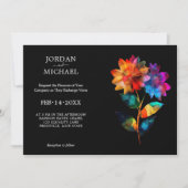 🌈 LGBTQ Petals & Pride  招待状 (正面)