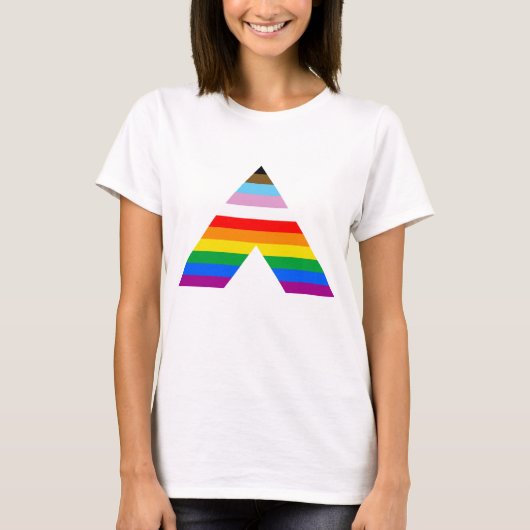LGBTQ POCアリシンボル Tシャツ (正面)