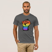LGBTQ POCフィリープライド拳 Tシャツ (正面フル)