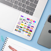 LGBTQ+ Pride Flags シール (ノートパソコンとiPhone)