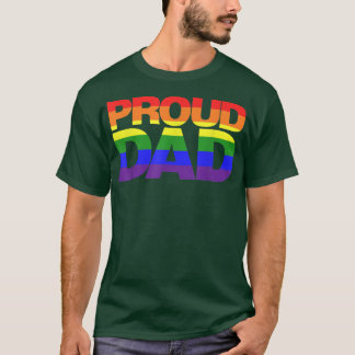 LGBTQ Proud Dad Gay Lesbian LGBT Pride Women Tシャツ