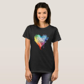 LGBTQ Proud Mom Gay Pride LGBT Ally Rainbow Mother Tシャツ (正面フル)