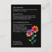 🌈 LGBTQ QR RSVP +結婚詳細 ペタルズ&プライド エンクロージャーカード (裏面)