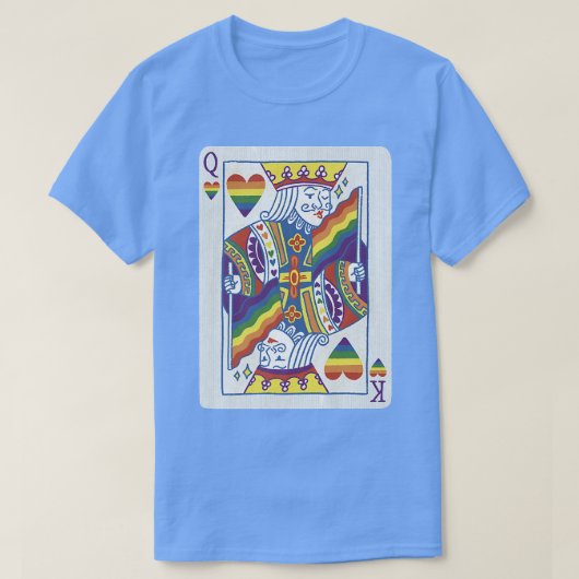 LGBTQ+ Queen King Card  Tシャツ (デザイン正面)
