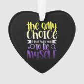 LGBTQ Queer Nonbinary  Androgynous Non Binary オーナメント (正面)