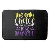 LGBTQ Queer Nonbinary  Androgynous Non Binary バスマット (正面)