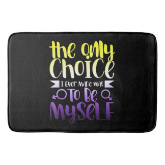 LGBTQ Queer Nonbinary  Androgynous Non Binary バスマット