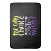 LGBTQ Queer Nonbinary Androgynous Non Binary バスマット (正面縦)