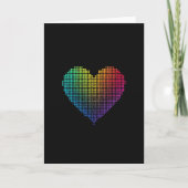 Lgbtq Rainbow Dot Heart Card カード (正面)