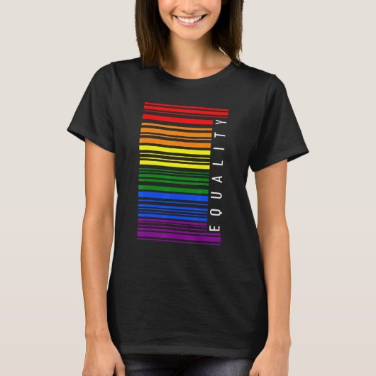 Lgbtq Rainbow Equality Kind Straight Ally Ally All Tシャツ (正面)