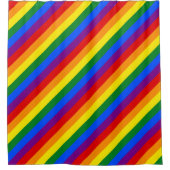 LGBTQ+ Rainbow Flag Stripes for Pride Month -  シャワーカーテン (正面)