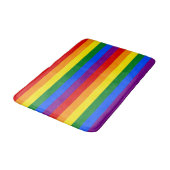 LGBTQ+ Rainbow Flag Stripes for Pride Month -  バスマット (アングル)