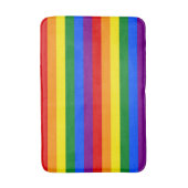 LGBTQ+ Rainbow Flag Stripes for Pride Month -  バスマット (正面縦)