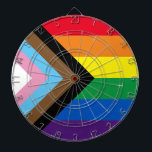 Lgbtq rainbow inclusive diversityゲイプライド国旗 ダーツボード<br><div class="desc">Lgbtq rainbow inclusive diversityゲイプライド国旗のダーツボード。プライドlgbt lgbtq diversity inclusive trans progressゲイレインボーフラグ</div>