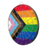 Lgbtq rainbow inclusive diversityゲイプライド国旗 ダーツボード (正面右)