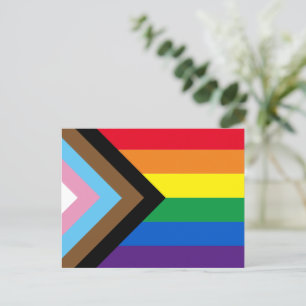 Lgbtq rainbow inclusive diversityゲイプライド国旗 ポストカード