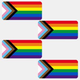 Lgbtq rainbow inclusive diversityゲイプライド国旗 ラベル