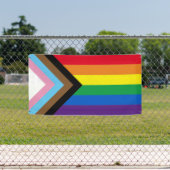 Lgbtq rainbow inclusive diversityゲイプライド国旗 横断幕 (インサイチュ)