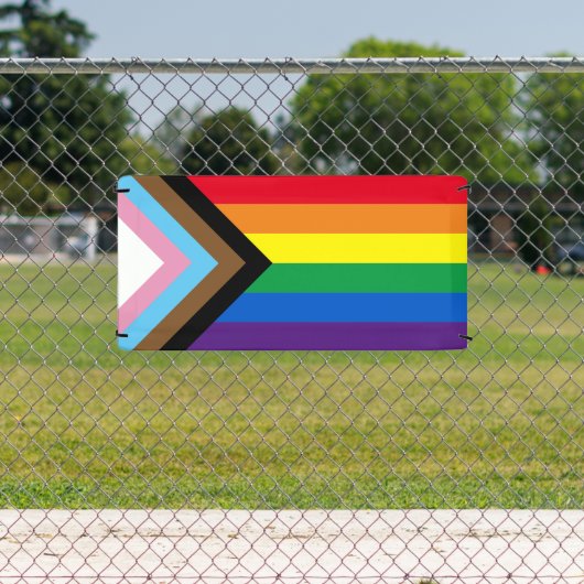 Lgbtq rainbow inclusive diversityゲイプライド国旗 横断幕 (インサイチュ)