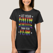 LGBTQ Rainbow Pride Month LGBT Tシャツ (正面)