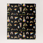 LGBTQ Rainbow Pride Pattern Jigsaw Puzzle ジグソーパズル<br><div class="desc">It's time to take a stand for LOVE. In a world where the saying "Love is Love" is becoming even more popular, it is important to remember that no matter who you love, you are valued and loved. Add your custom wording to this design by using the "Edit this design...</div>