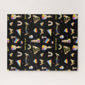 LGBTQ Rainbow Pride Pattern Jigsaw Puzzle ジグソーパズル (横)