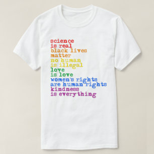 LGBTQ Rights Science is 実在 Love is  Love Tシャツ