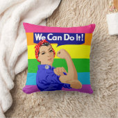 LGBTQ ROSIE THE RIVETER：できるよ！ クッション (ブランケット)