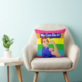 LGBTQ ROSIE THE RIVETER：できるよ！ クッション (椅子)