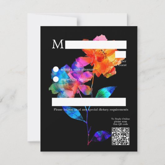 🌈 LGBTQ Soaring Together  Petals & Pride  出欠カード (裏面)